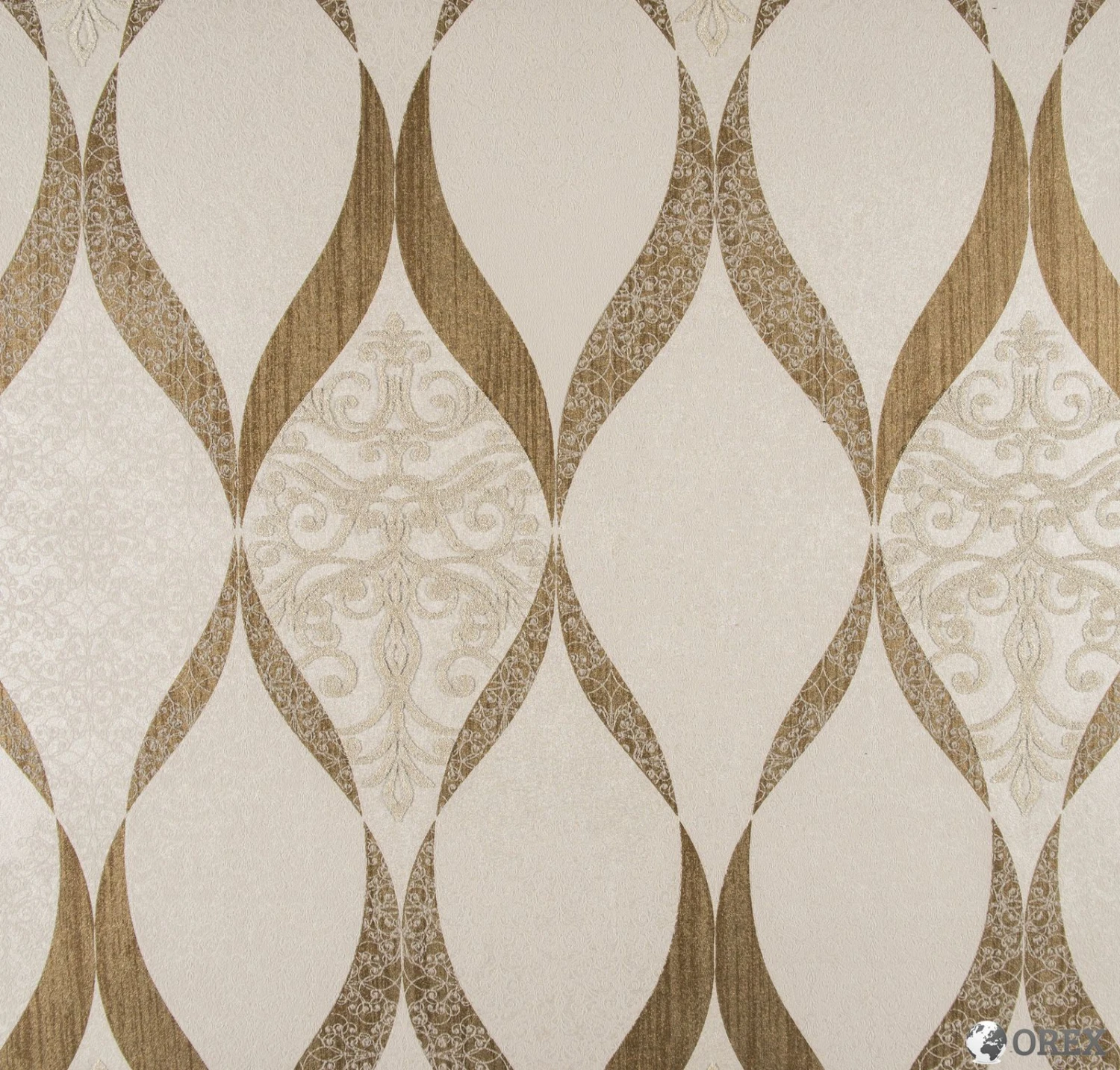 Tapete Kretschmer Deluxe Ornament Glasperlen Gold 41006-20 4 Tapete Kretschmer Deluxe Ornament Glasperlen Gold 41006-20 – Bild 2