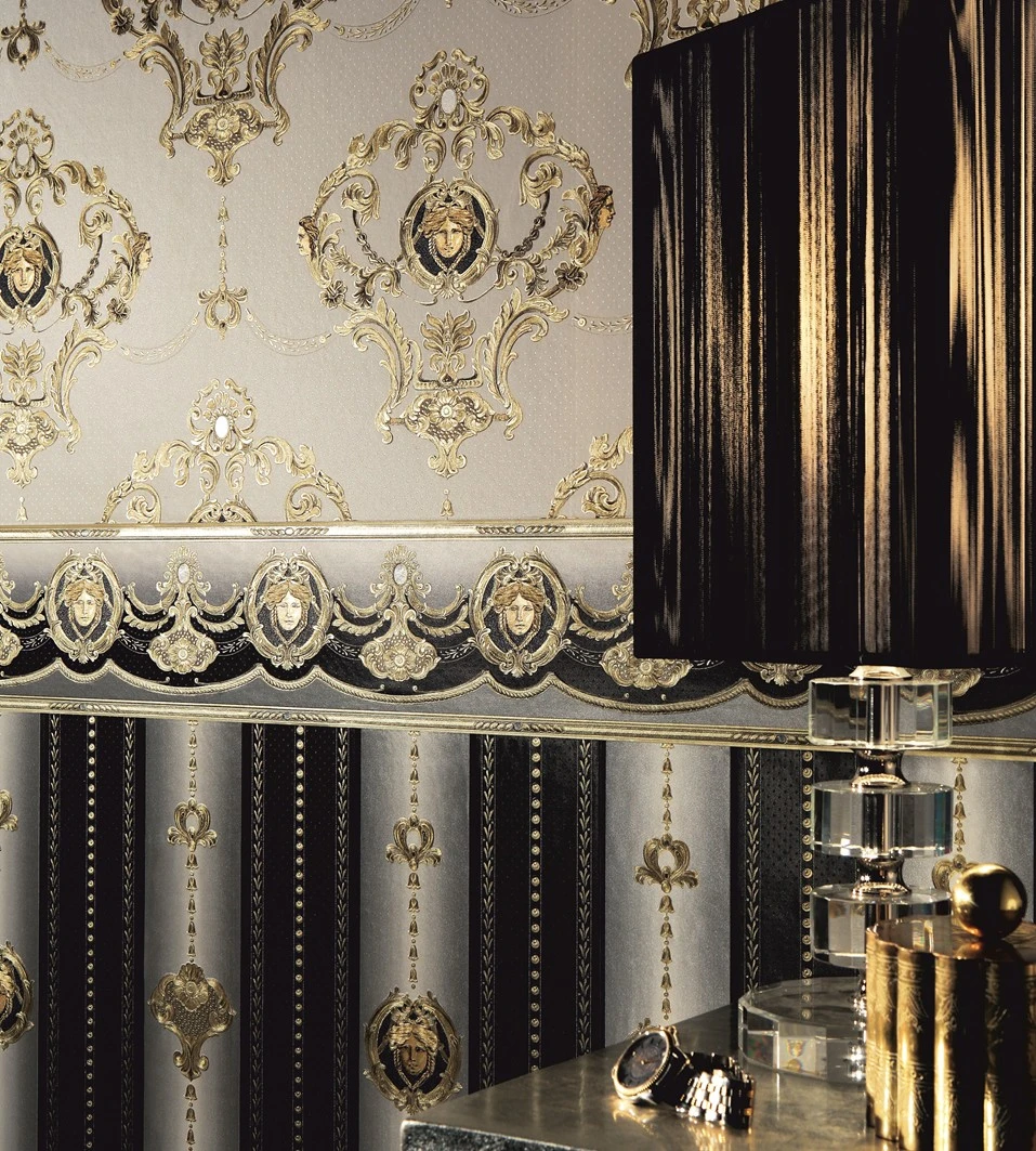 A.S. Creation Tapete Satin Medusa Gestreift Glanz Schwarz 6552-71 6 A.S. Creation Tapete Satin Medusa Gestreift Glanz Schwarz 6552-71 – Bild 4