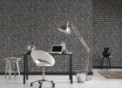 A.S. Creation Vlies Tapete Steinoptik Ziegel Grau Schwarz 30682-2 -Innentapete Tapete Stein Ziegel AS Creation grau schwarz 30682