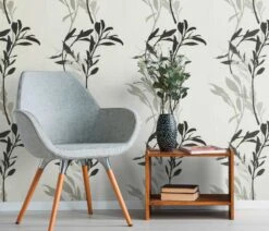 Tapete Vlies 10138-10 Zweige Floral Weiss Schwarz Grau -Innentapete Tapete Vlies 10138 10 Zweige floral weiss schwarz grau 63205650 3