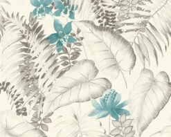 A.S. Creation Tapete Vlies 37279-2 Floral Exotik Blumen Weiß Braun -Innentapete Tapete Vlies 37279 2 Floral Exotik Blumen weiss braun 63202803 3