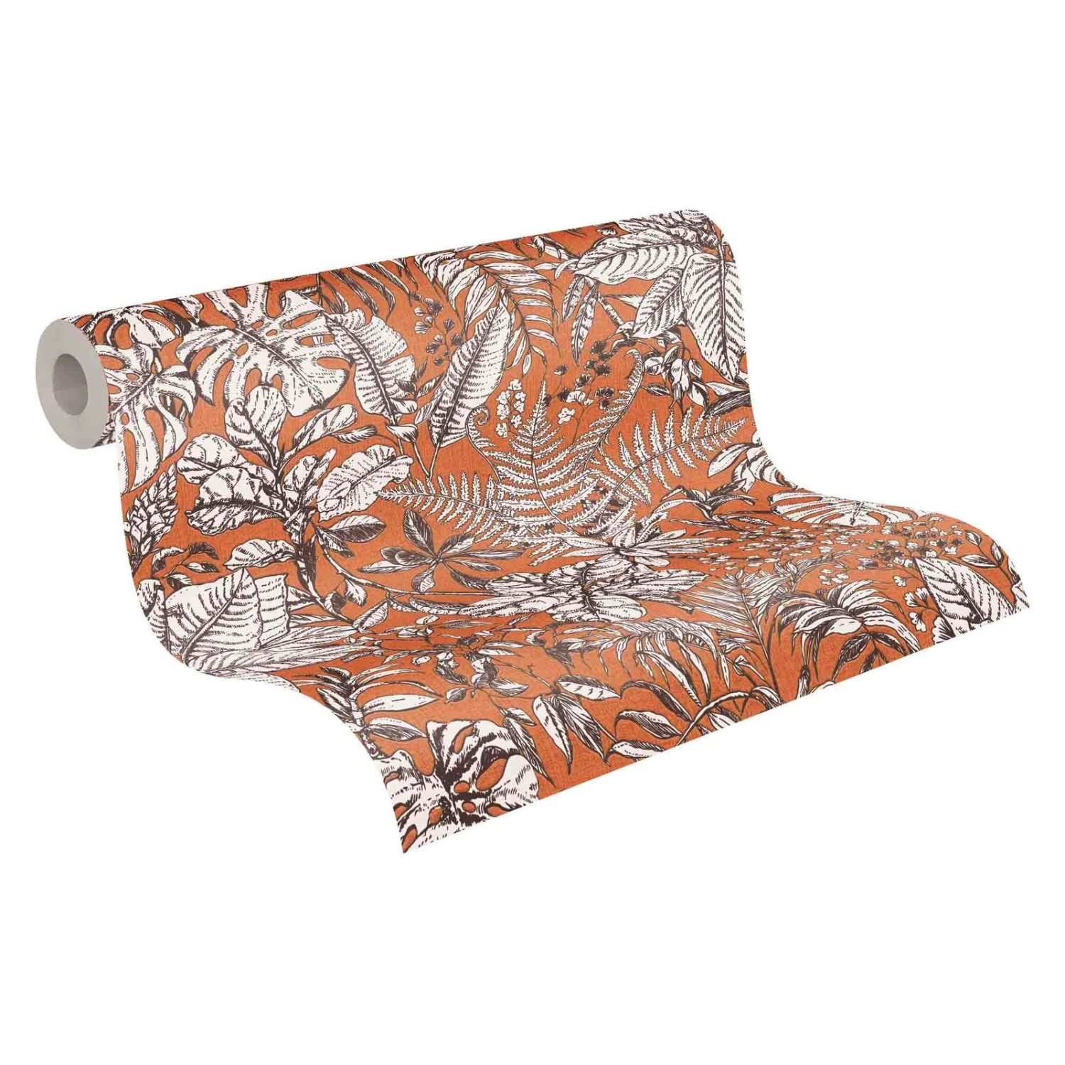 A.S. Creation Tapete Vlies 37520-4 Dschungel Orange Weiß Braun 3 A.S. Creation Tapete Vlies 37520-4 Dschungel Orange Weiß Braun