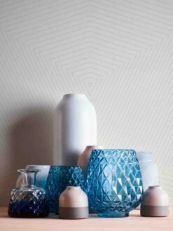 A.S. Creation Tapete Vlies 37522-1 Geometrisch Weiß Grau-silber -Innentapete Tapete Vlies 37522 1 Geometrisch weiss grau silber 63206029 1