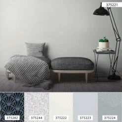 A.S. Creation Tapete Vlies 37522-1 Geometrisch Weiß Grau-silber -Innentapete Tapete Vlies 37522 1 Geometrisch weiss grau silber 63206029 4