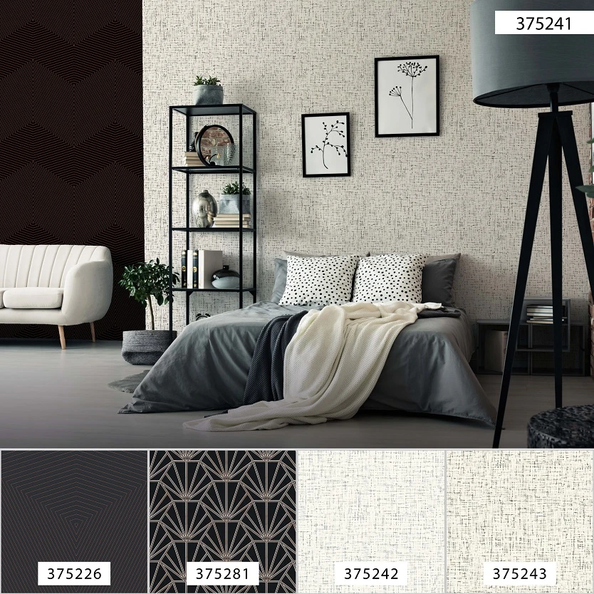 A.S. Creation Tapete Vlies 37524-1 Textur Weiß Schwarz Grau 10 A.S. Creation Tapete Vlies 37524-1 Textur Weiß Schwarz Grau – Bild 8