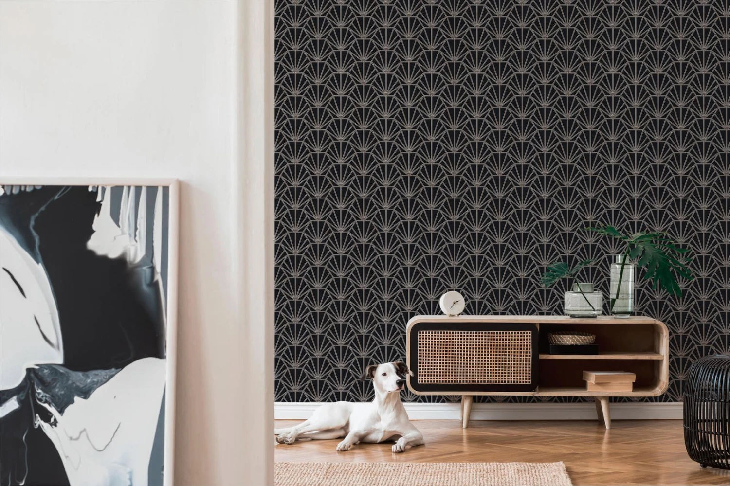 A.S. Creation Tapete Vlies 37528-1 Ornamente Schwarz Weiß Rosegold 7 A.S. Creation Tapete Vlies 37528-1 Ornamente Schwarz Weiß Rosegold – Bild 5