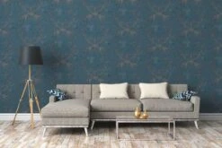 A.S. Creation Tapete Vlies Barock-Design Blau Silber 37648-5 -Innentapete Tapete Vlies Barock blau silber 37648 5 63205676 1