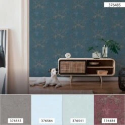 A.S. Creation Tapete Vlies Barock-Design Blau Silber 37648-5 -Innentapete Tapete Vlies Barock blau silber 37648 5 63205676 6