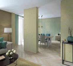 Tapete Vlies Blätter Blau Grün Metallic 31319 -Innentapete Tapete Vlies Blaetter blau gruen Metallic 31319 191642 1