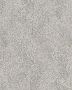 Tapete Vlies Blattmuster Creme-beige Silber Metallic 31332