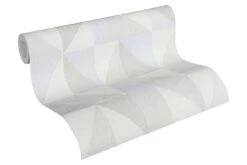 A.S. Creation Tapete Vlies Dreieck Grafisch Grau Blau AS Creation 35181-3 -Innentapete Tapete Vlies Dreieck Grafik grau blau AS Creatio 1