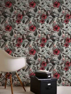 A.S. Creation Tapete Vlies Dschungel Blumen Grau Grün 37216-1 -Innentapete Tapete Vlies Dschungel Blumen grau gruen 37216 1 63202184 5