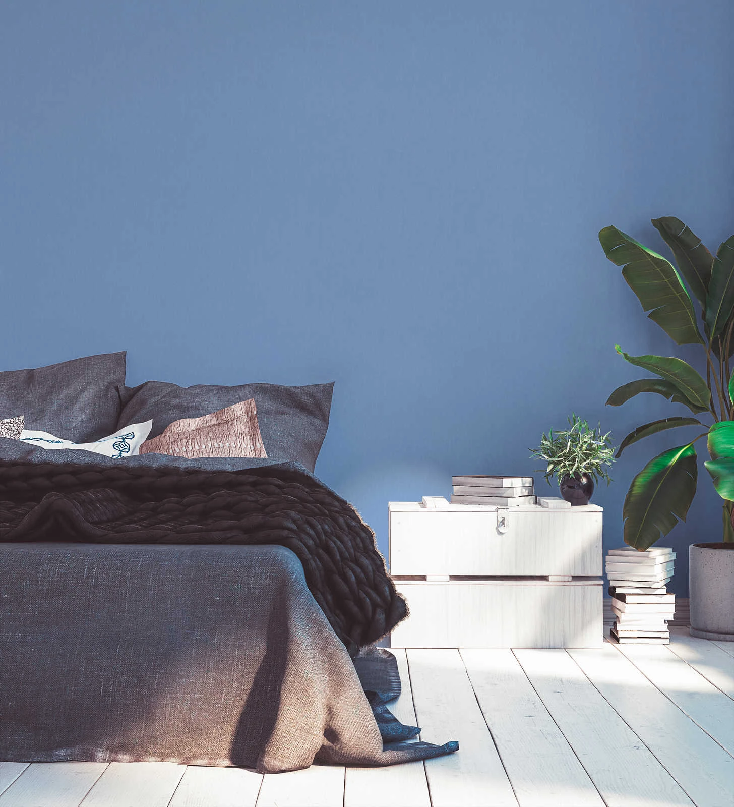 Tapete Vlies Einfarbig Struktur Lila-blau 37702-8 6 Tapete Vlies Einfarbig Struktur Lila-blau 37702-8 – Bild 4