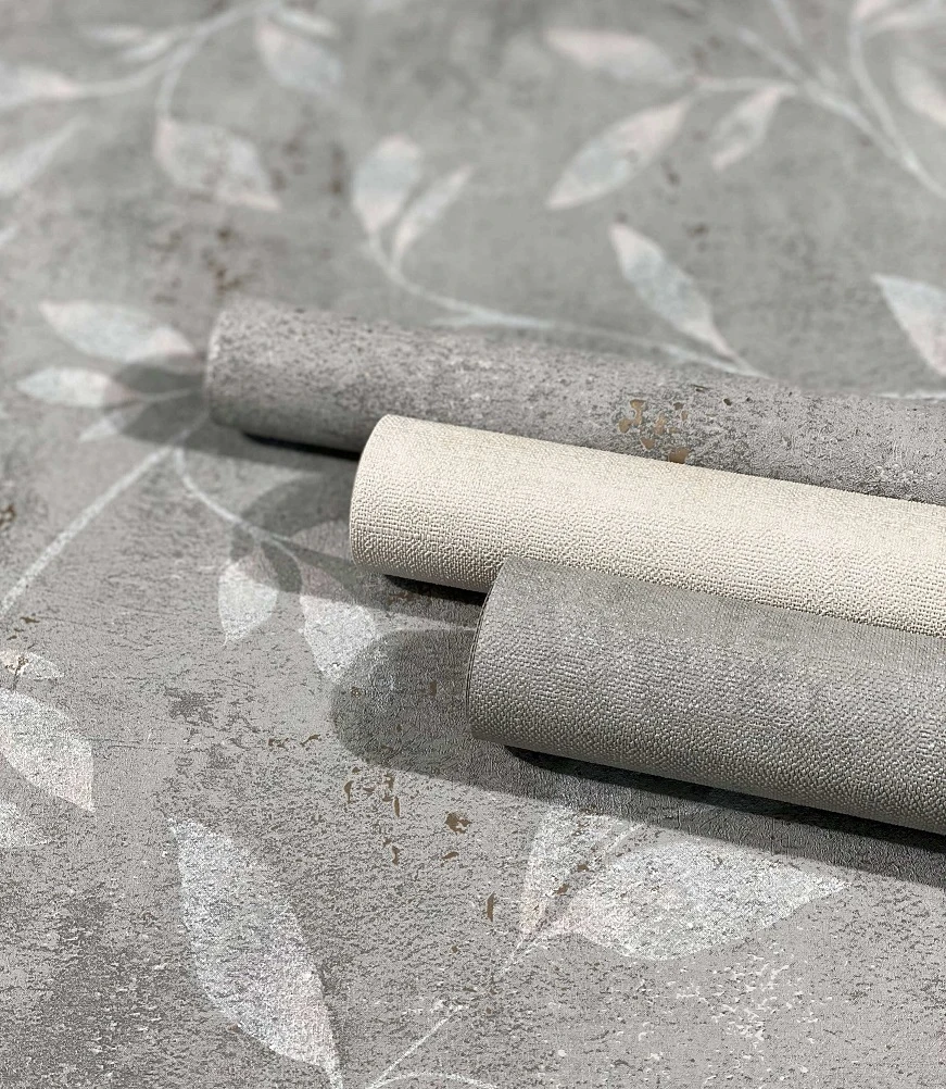 Tapete Vlies Floral Blätter Metallic Grau Gold 32634 5 Tapete Vlies Floral Blätter Metallic Grau Gold 32634 – Bild 3