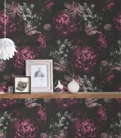 A.S. Creation Tapete Vlies Floral Blumenmuster Anthrazit -Innentapete Tapete Vlies Floral Blumen Anthrazit 63209753 2