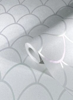 Tapete Vlies Geometrie Bögen Glitzer Weiß 32720 -Innentapete Tapete Vlies Geometrie Boegen Glitzer weiss 32720 63208527 3