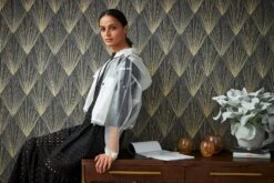 Tapete Vlies Geometrisch Gold Schwarz Metallic 37864-4 -Innentapete Tapete Vlies Geometrisch gold schwarz Metallic 37864 4 63206707 1