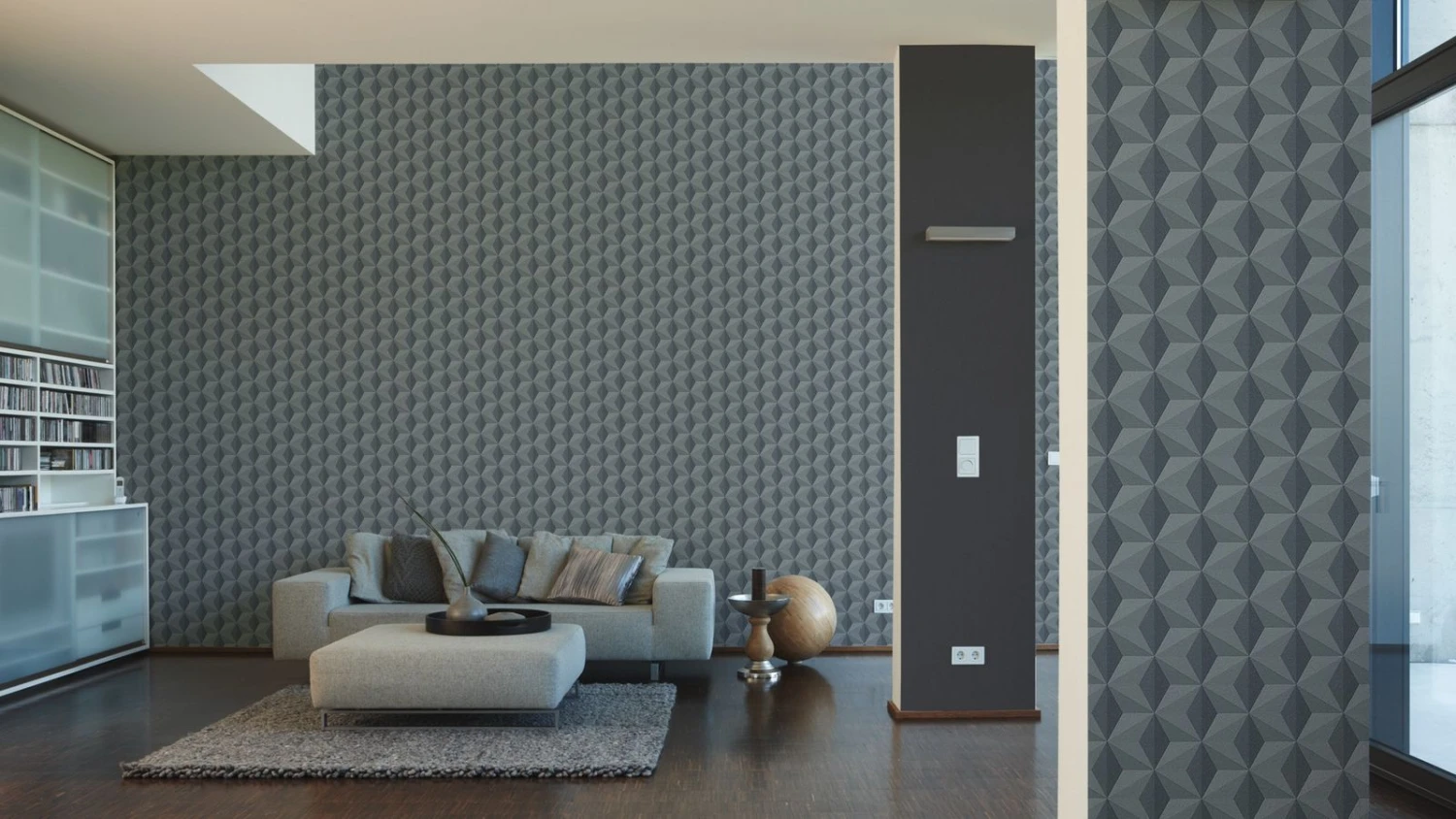 Tapete Vlies Grafisch Grau Livingwalls 96255-2 4 Tapete Vlies Grafisch Grau Livingwalls 96255-2 – Bild 2