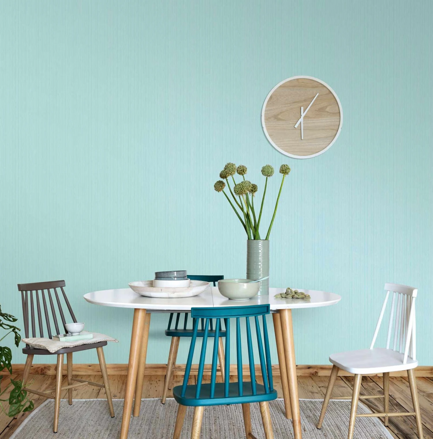 Tapete Vlies Linien Mintblau Türkis Erismann 10026-18 6 Tapete Vlies Linien Mintblau Türkis Erismann 10026-18 – Bild 4