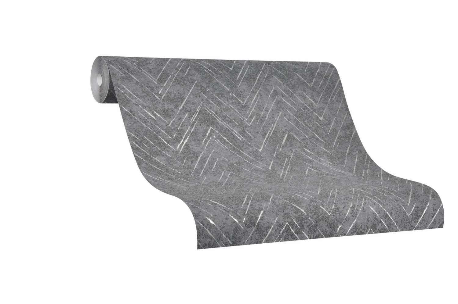 Tapete Vlies Marburg Linie Zick-Zack Grau Metallic 84880 3 Tapete Vlies Marburg Linie Zick-Zack Grau Metallic 84880