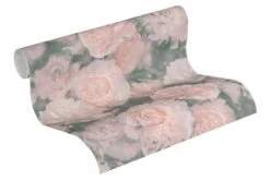 Tapete Vlies Neue Bude 37402-1 Blüten Flieder-grau Rosa