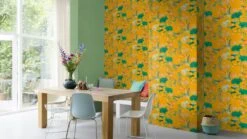 Tapete Vlies Rasch Blätter Vögel Gelb Grün 539448 -Innentapete Tapete Vlies Rasch Blaetter Voegel gelb gruen 539448 63208795 2