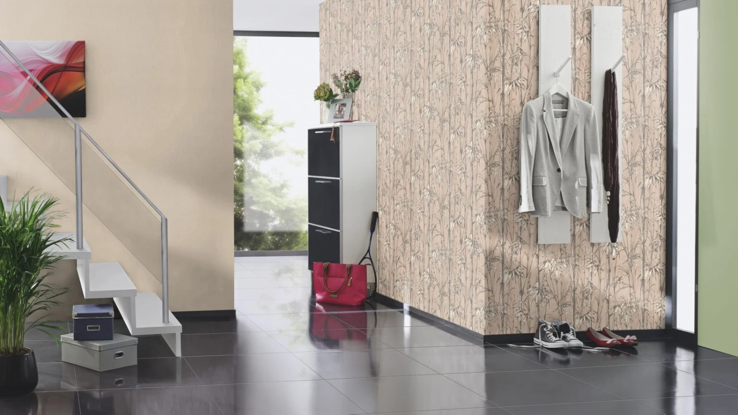 Tapete Vlies Rasch Uni Textil Hellbraun 484540 4 Tapete Vlies Rasch Uni Textil Hellbraun 484540 – Bild 2