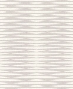 Tapete Vlies Rauten Grafisch Graubeige Metallic 298733