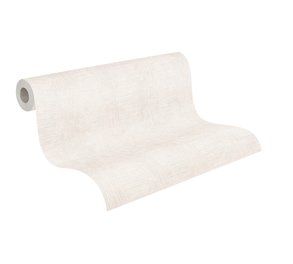 A.S. Creation Tapete Vlies Streifen Striche Creme Metallic 38026-1 3 A.S. Creation Tapete Vlies Streifen Striche Creme Metallic 38026-1