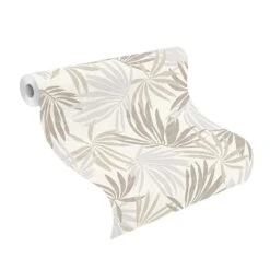 Tapete Vlies Tropisch Weiss Grau Metallic Rasch 535419 8 Tapete Vlies Tropisch Weiss Grau Metallic Rasch 535419 -Innentapete Tapete Vlies Tropisch weiss grau metallic Rasch 535419 63202038 2