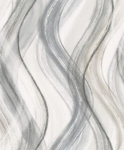 Tapete Vlies Wellen-Design Grau Beige Shades 32446