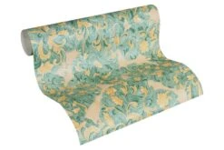 Wolfgang Joop Tapete Ornament Ranken Türkis Glanz 33869-1 -Innentapete Tapete Wolfgang Joop Ornament Ranken tuerkis Met 1