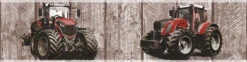 A.S. Creation Tapeten Borte Kinder Trecker Holz-Optik Braun Rot 35843-2