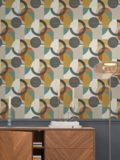 Tapete Ukiyo Ockergelb -Innentapete Ukiyo B 431961 2880x1440