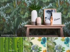 A.S. Creation Vinyltapete 95898-1 Cartoon Blätter Wald Grün Blau Braun -Innentapete Vinyltapete 95898 1 Cartoon Blaetter Wald gruen blau braun 146152 4