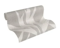 Vlies Tapete Blätter Dunkelgrau Hygge Livingwalls 36123-3 -Innentapete Vlies Tapete Blaetter Natur dunkelgrau Hygge livin