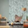 Vlies Tapete Palmenblatt Türkis Hygge Livingwalls 36385-3 -Innentapete Vlies Tapete Palmenblatt tuerkis Hygge livingwalls