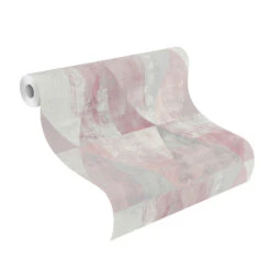 Vlies Tapete Used Dreiecke Rosa Grau Rasch 410938 -Innentapete Vlies Tapete Used Dreiecke rosa grau Rasch 410938