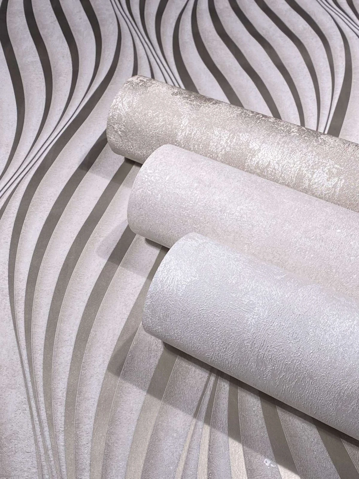Vliestapete Marburg Grau Gold Wellen Metallic 34259 5 Vliestapete Marburg Grau Gold Wellen Metallic 34259 – Bild 3