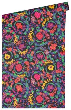 Versace Vliestapete 38706-1 Blumen Muster Schwarz Bunt -Innentapete Vliestapete 38706 1 Blumen Muster Schwarz Bunt VERSACE Home Tapete 63213754 4