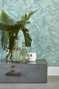 Vliestapete Aquarell Blätter Grün Jungle Fever 139003 -Innentapete Vliestapete Aquarell Blaetter gruen Jungle Fever 139003 193250 1