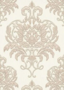 Vliestapete Erismann 10102-14 Barockdesign Beige Weiß 12 Vliestapete Erismann 10102-14 Barockdesign Beige Weiß -Innentapete Vliestapete Barockdesign Erismann grau creme gold 63213818 9