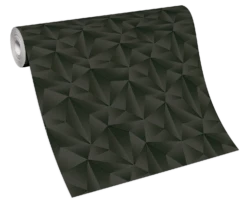 Vliestapete Dreiecke 3D Erismann 10106-15 Anthrazit -Innentapete Vliestapete Dreieck 3 D Erismann beige gold schwarz 63213837 1
