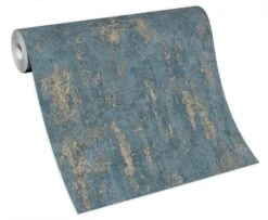 Vliestapete Beton Optik Blau Metallic Erismann 10273-08 -Innentapete Vliestapete Erismann 10273 08 Beton Optik Blau Metallic 63213936 3