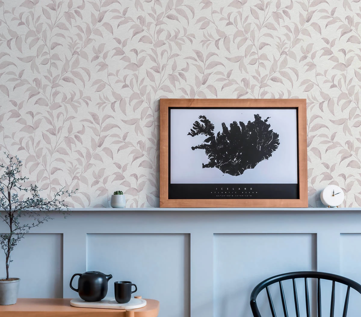 A.S. Creation Vliestapete Blätter Illustration Weiß Rosa 38962-1 3 A.S. Creation Vliestapete Blätter Illustration Weiß Rosa 38962-1