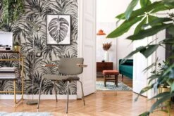 Vliestapete Ivy Farne Weiß Grau 82272 Novamur -Innentapete Vliestapete Ivy Blaetter Weiss Grau 82272 Novamur 63213313 2