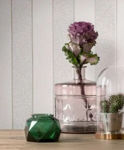 Vliestapete Ivy Streifenmuster Weiß 82303 Novamur -Innentapete Vliestapete Ivy Streifen Struktur Weiss 82303 Novamur 63213342 2