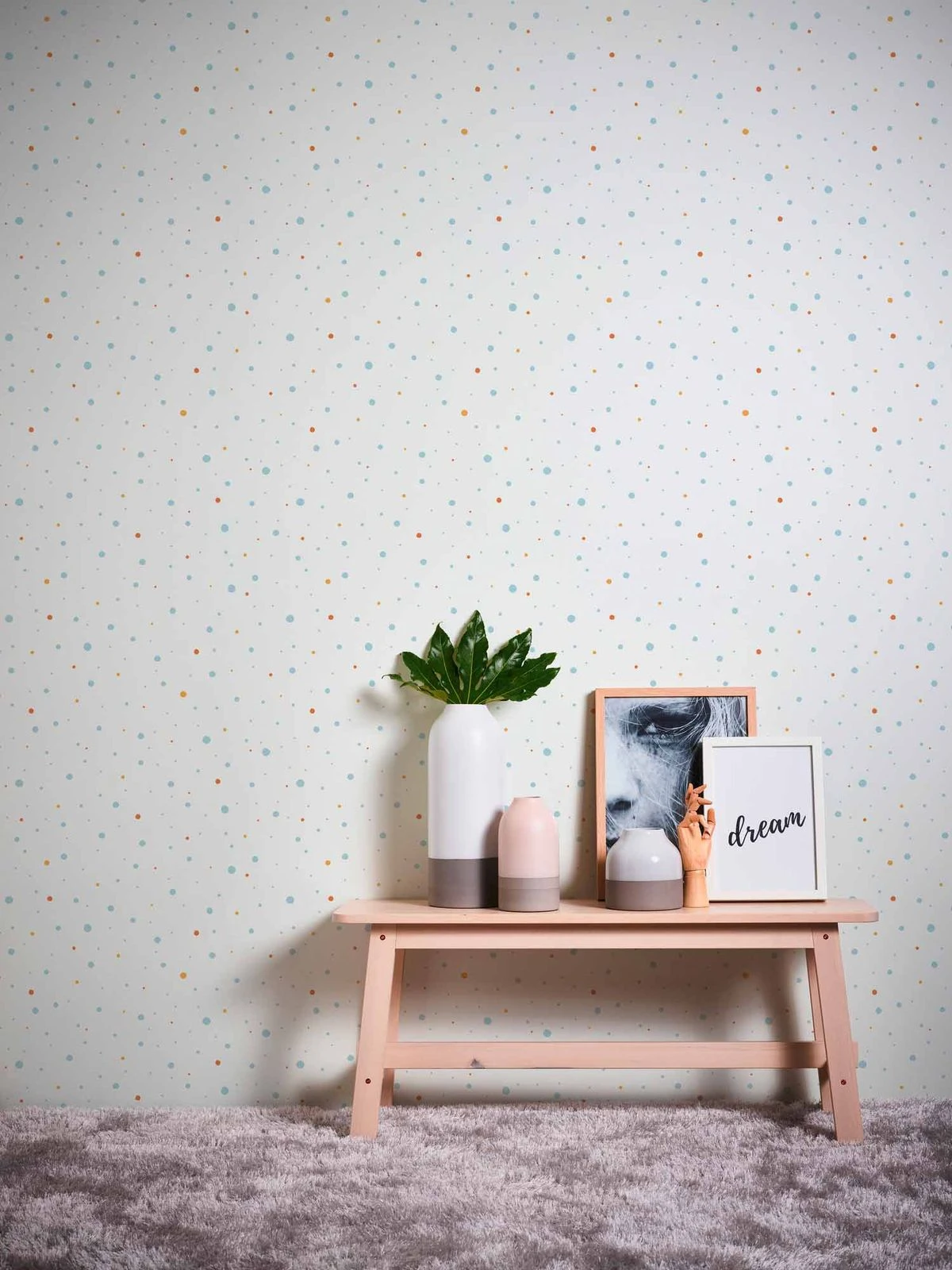 A.S. Creation Vliestapete Kinder Punkte Blau Gelb Weiß 38116-2 6 A.S. Creation Vliestapete Kinder Punkte Blau Gelb Weiß 38116-2 – Bild 4