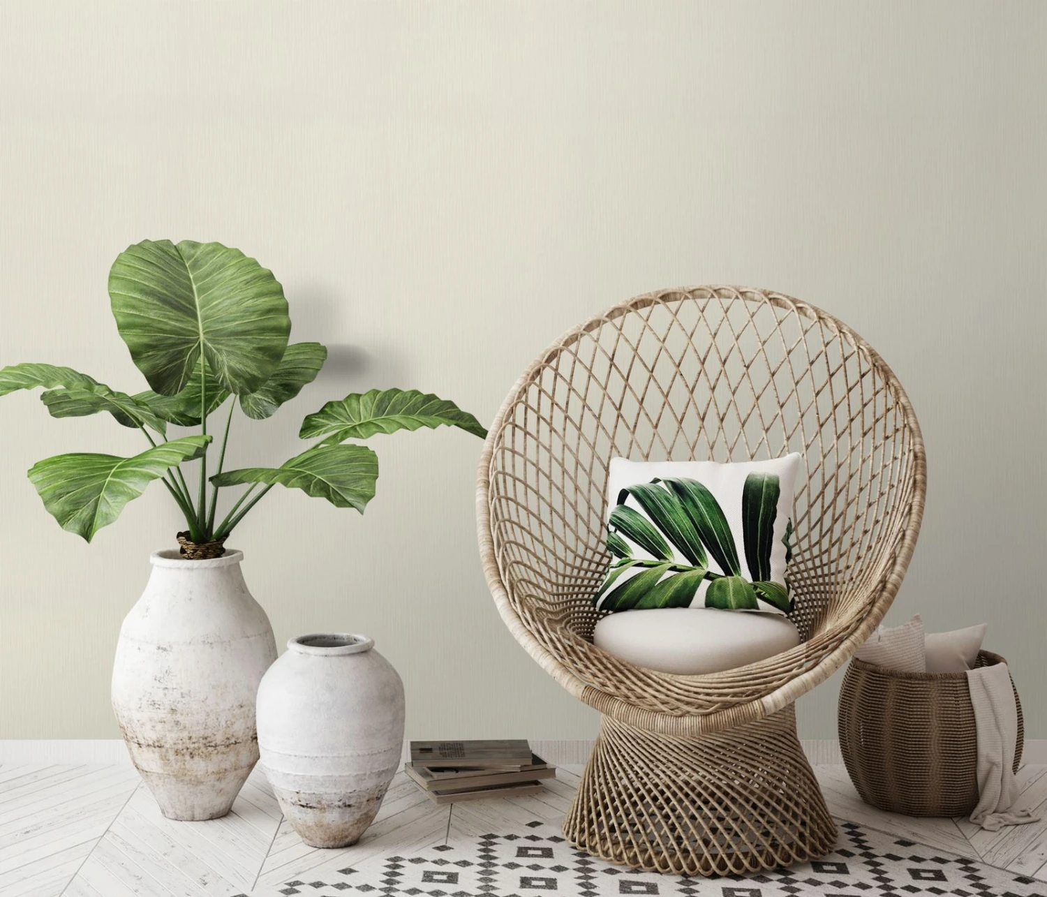 Vliestapete Linien Erismann 10107-14 Cremeweiß 6 Vliestapete Linien Erismann 10107-14 Cremeweiß – Bild 4