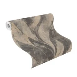 Vliestapete Pflanzen Blätter Anthrazit 520071 Rasch -Innentapete Vliestapete Pflanzen Blaetter Anthrazit 520071 rasch 63212875 2